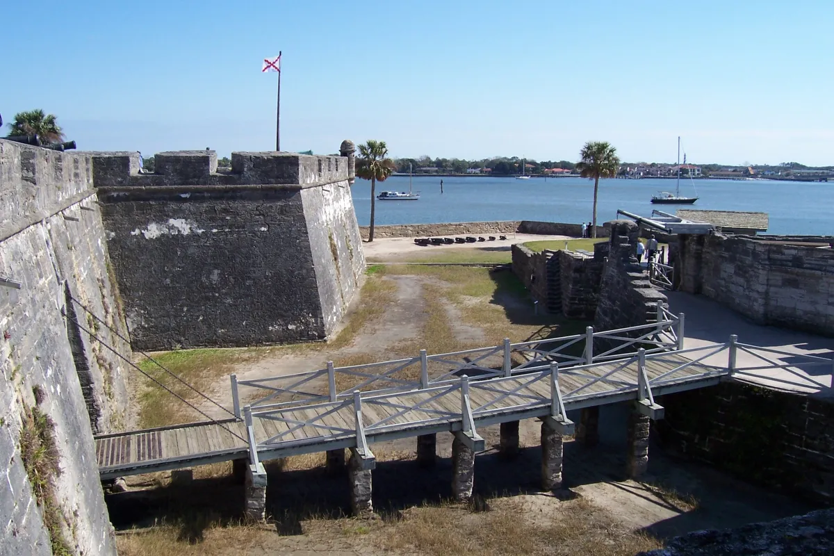 Drawbridge entrance to the Castillo de San Marcos