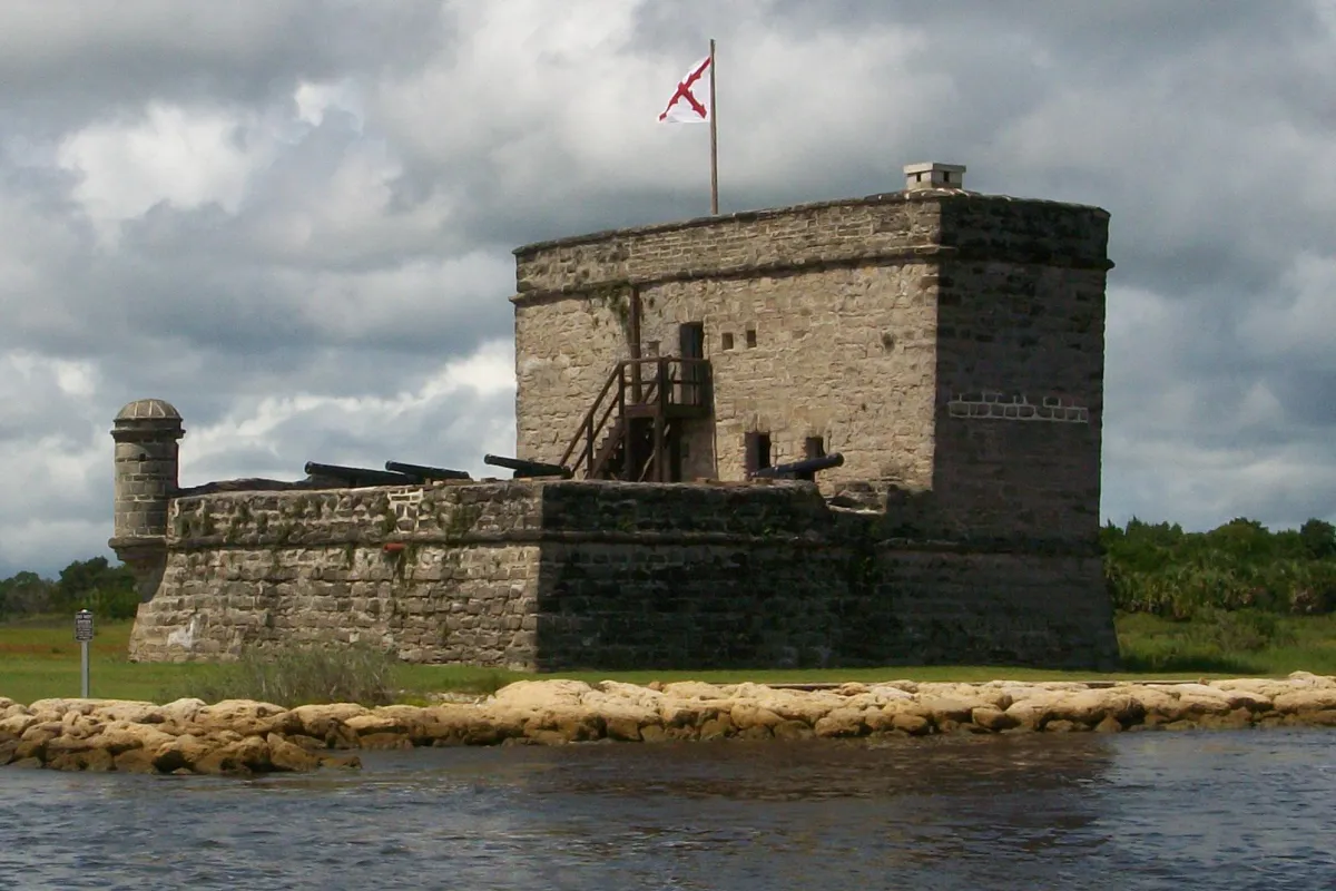 Fort Matanzas, a fortified watch tower made form coquina.