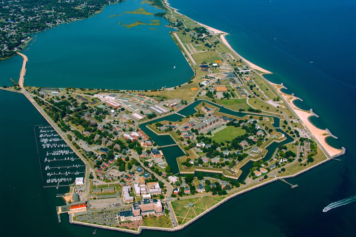 Aerial View of Fort Monroe