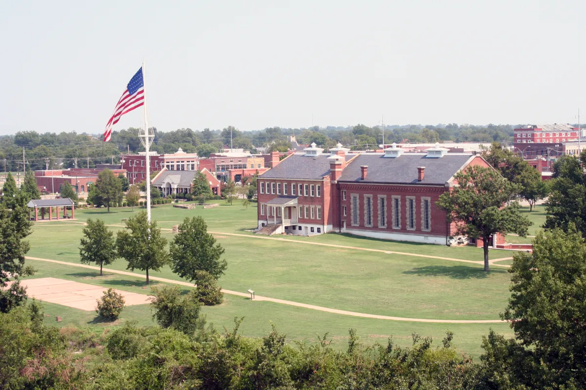 Aerial view of visitor center