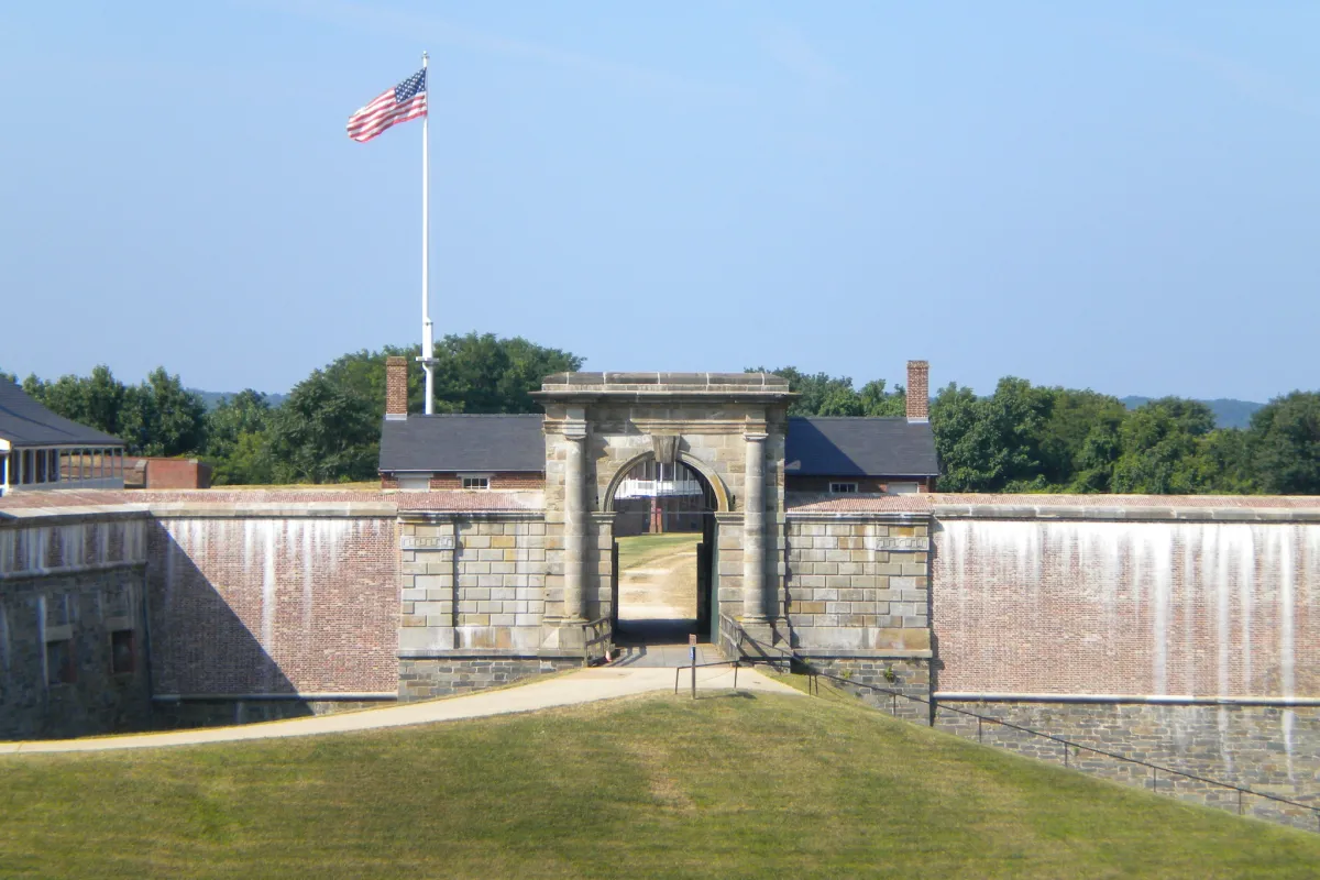 Entrance way into historic Fort Washington