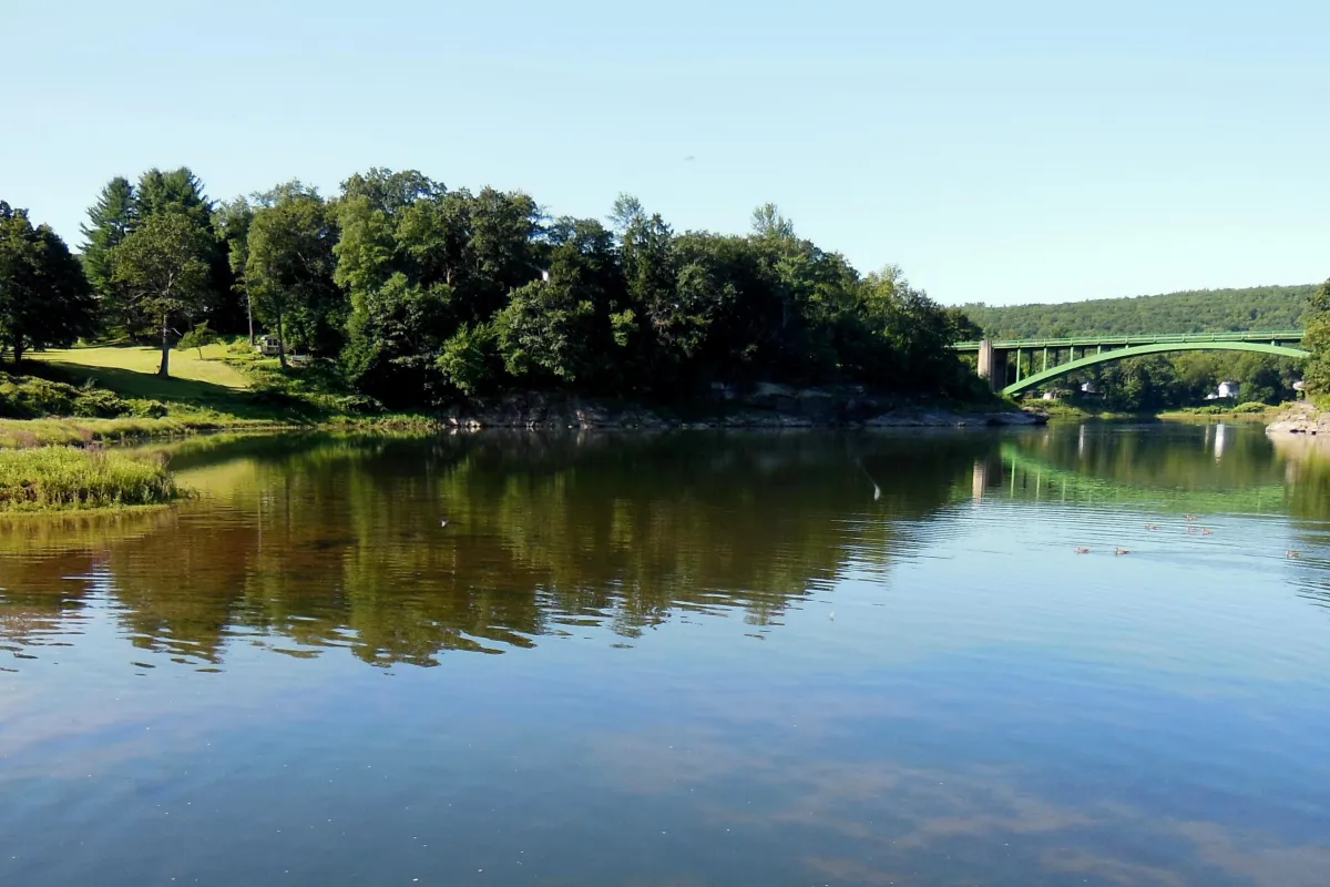 a view of the Delaware River